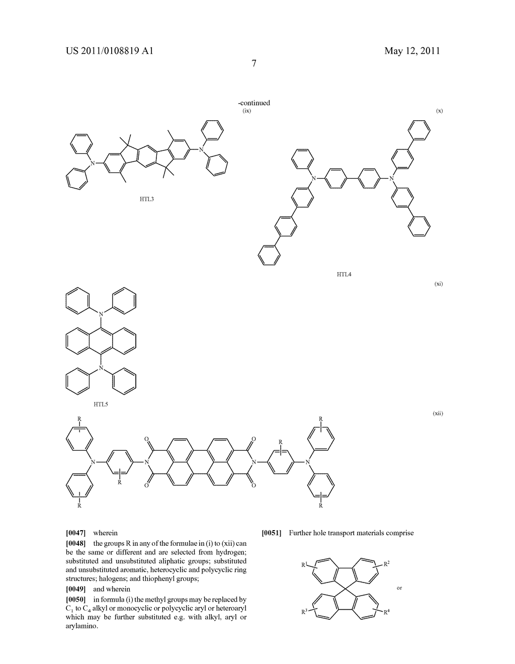 COMPOUNDS HAVING ELECTRON TRANSPORT PROPERTIES, THEIR PREPARATION AND USE - diagram, schematic, and image 11