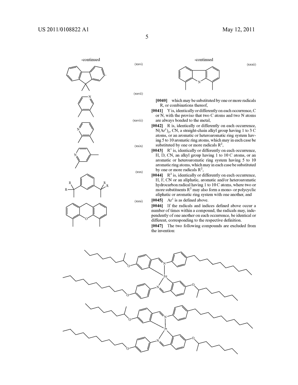 MATERIALS FOR ORGANIC ELECTROLUMINESCENT DEVICES - diagram, schematic, and image 06