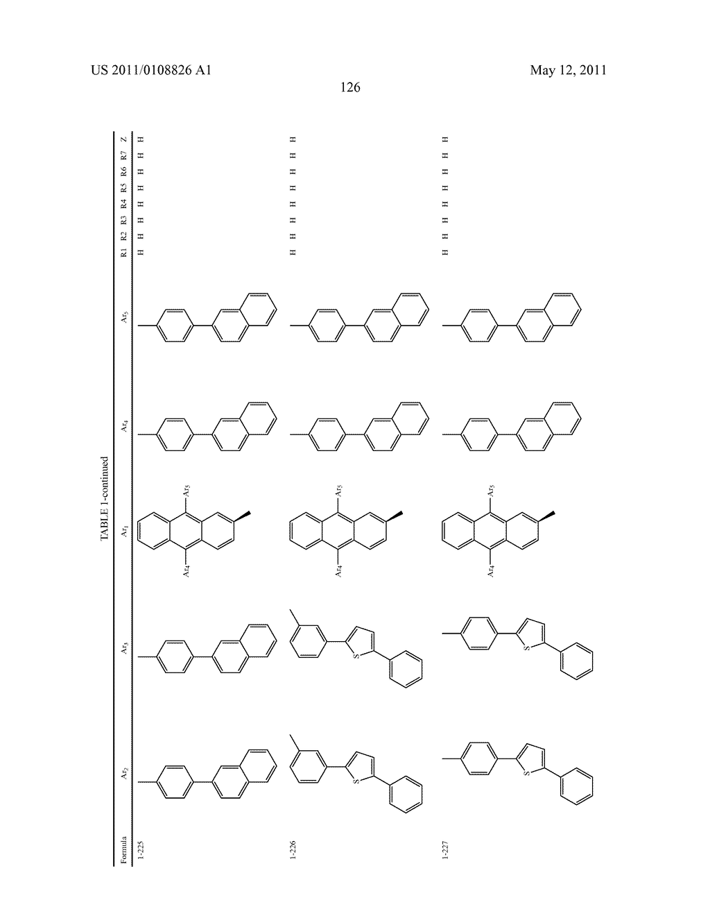 ANTHRACENE DERIVATIVE AND AN ORGANIC ELECTRONIC DEVICE USING THE SAME - diagram, schematic, and image 128