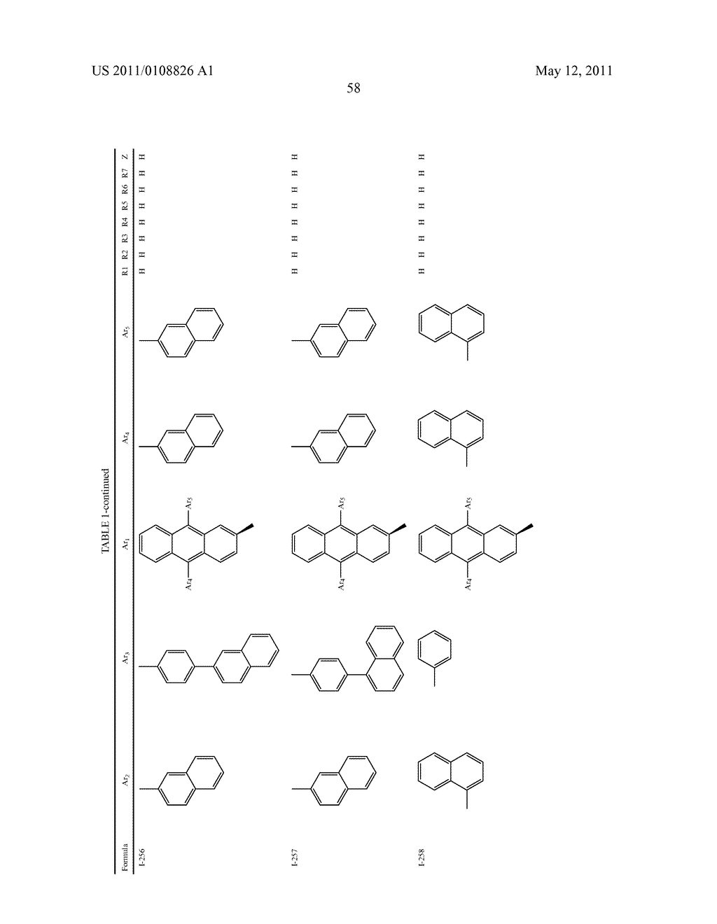 ANTHRACENE DERIVATIVE AND AN ORGANIC ELECTRONIC DEVICE USING THE SAME - diagram, schematic, and image 60