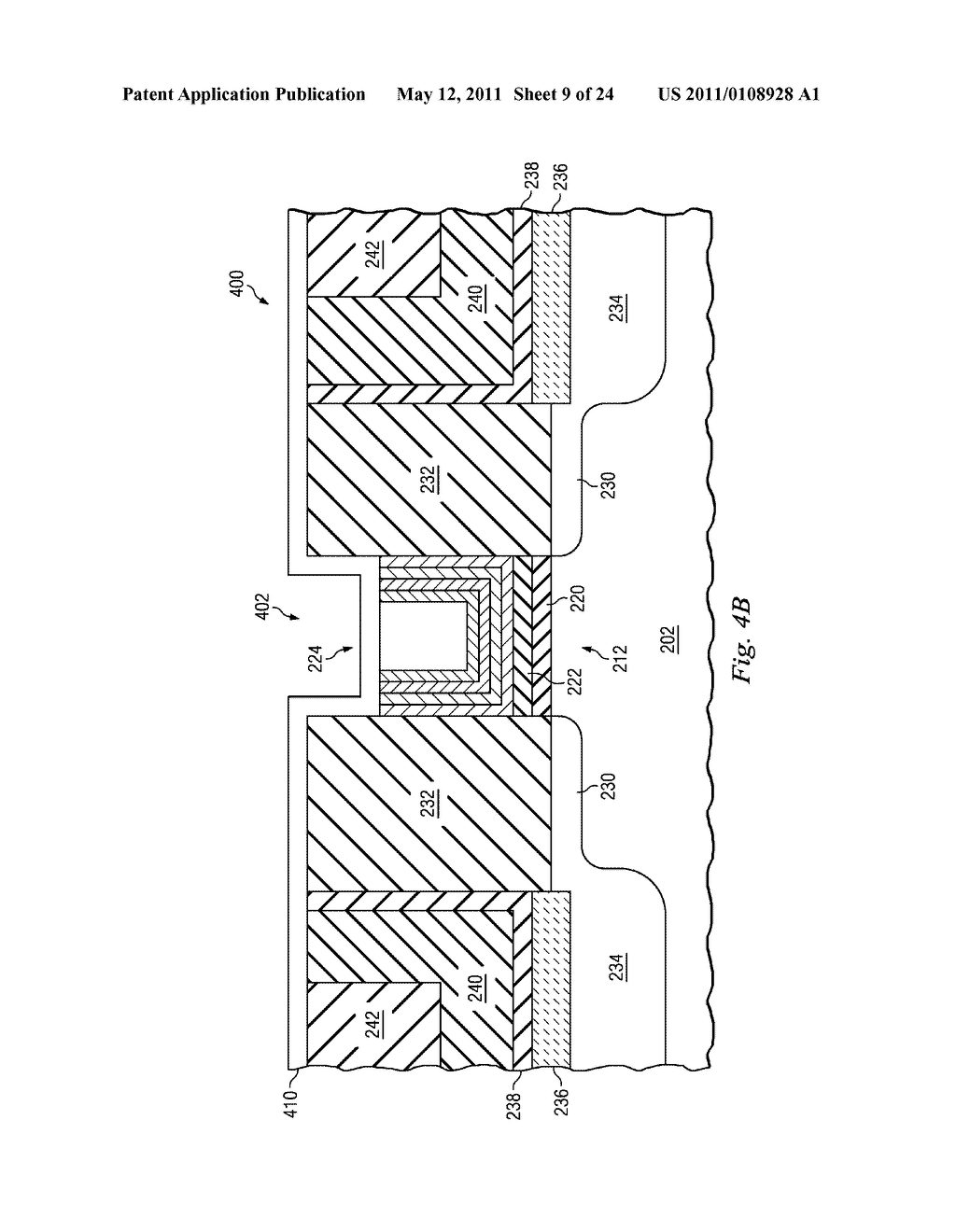 METHOD FOR FORMING HIGH-K METAL GATE DEVICE - diagram, schematic, and image 10