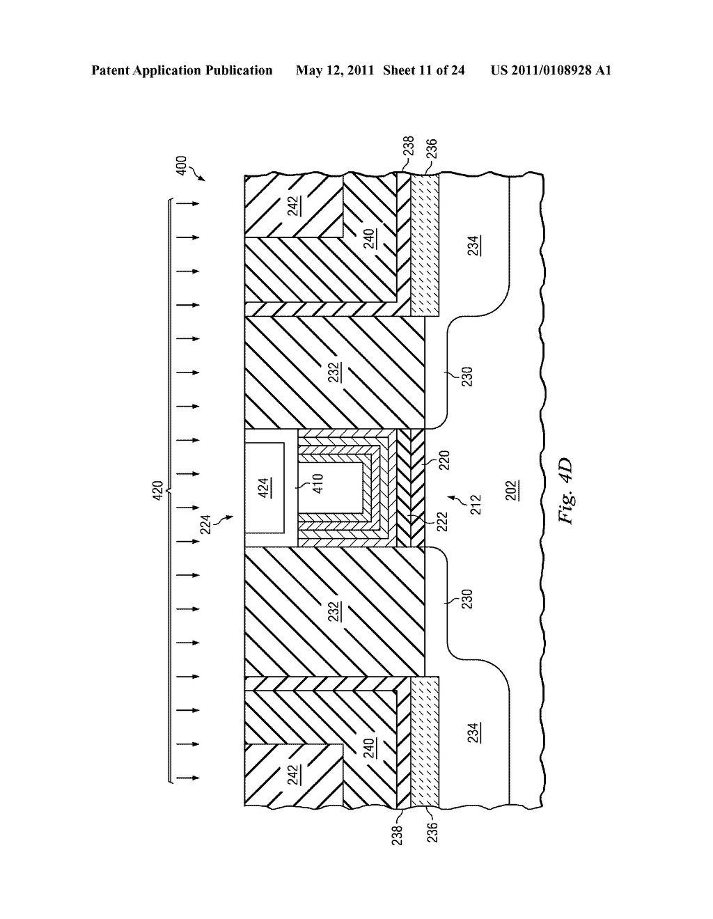 METHOD FOR FORMING HIGH-K METAL GATE DEVICE - diagram, schematic, and image 12