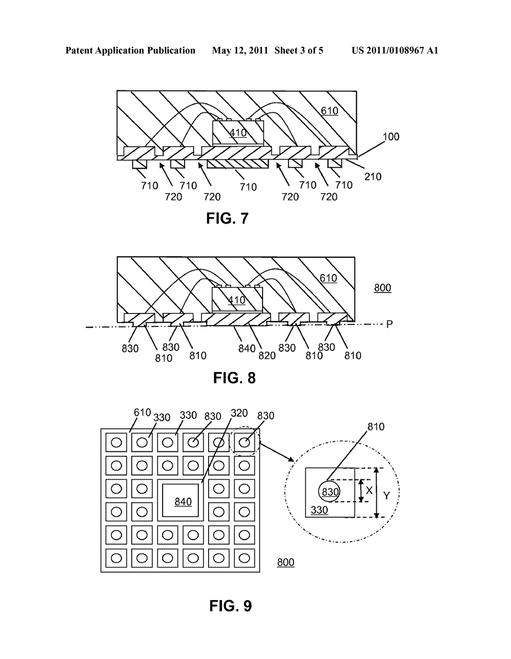 SEMICONDUCTOR CHIP GRID ARRAY PACKAGE AND METHOD FOR FABRICATING SAME - diagram, schematic, and image 04