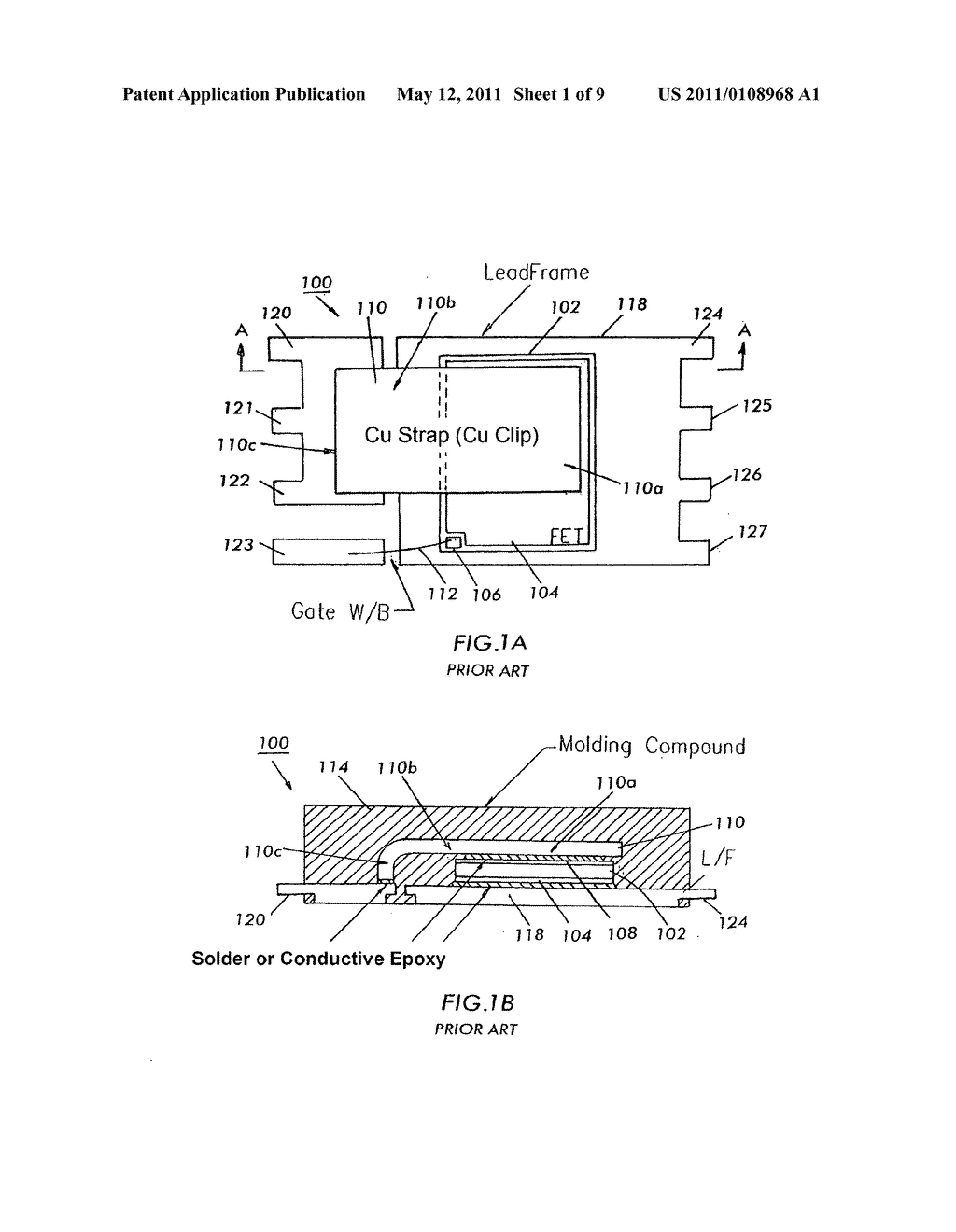 Semiconductor package with metal straps - diagram, schematic, and image 02