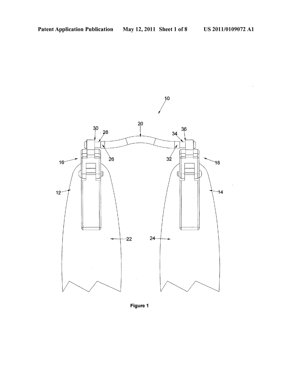 Flexible ski tip connecting device - diagram, schematic, and image 02