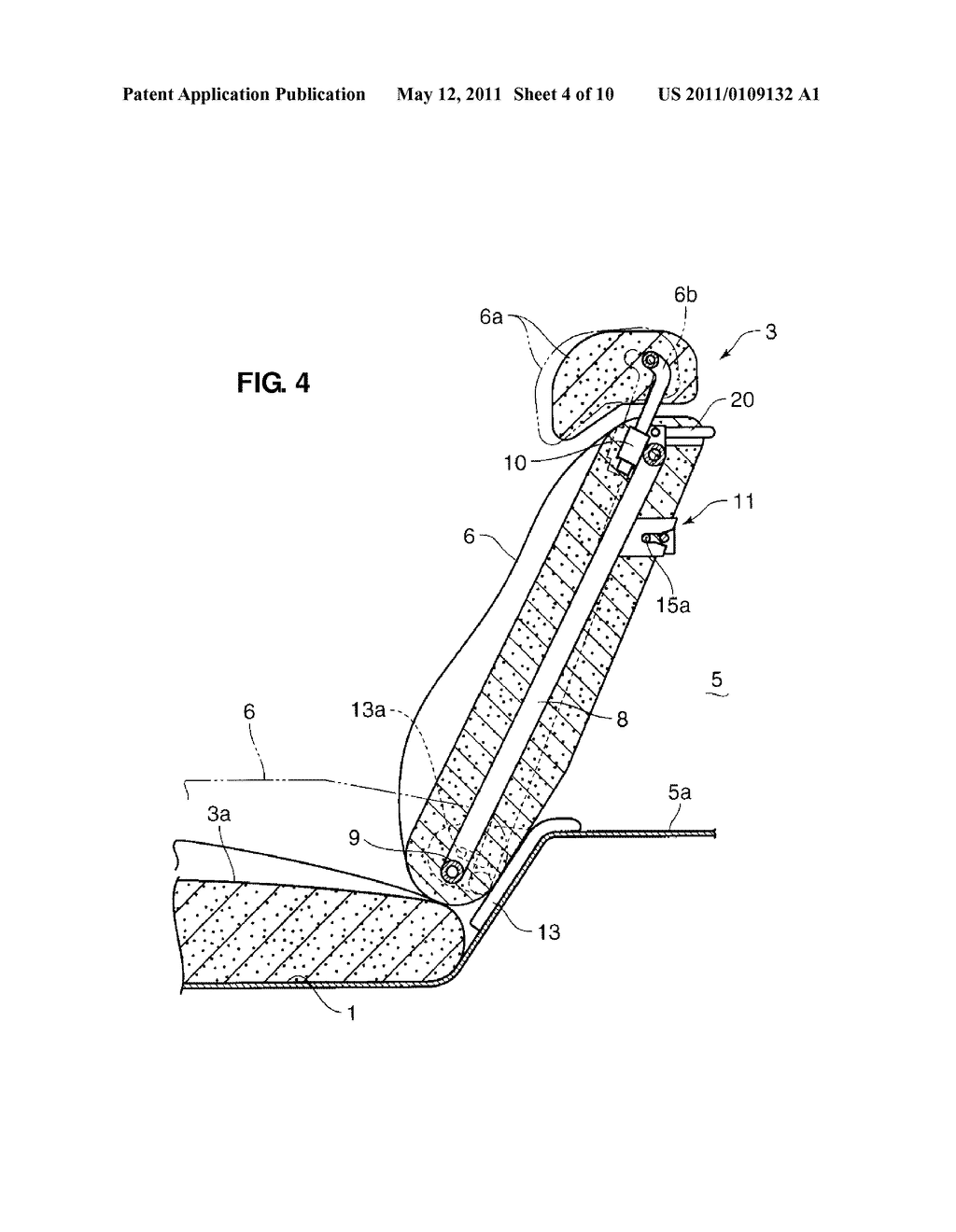 SEAT DEVICE FOR VEHICLE - diagram, schematic, and image 05