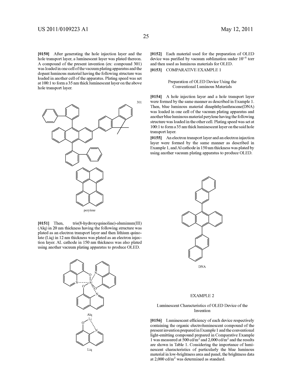 ORGANIC ELECTROLUMINESCENT COMPOUNDS WITH HIGH EFFICIENCY AND DISPLAY DEVICE USING THE SAME - diagram, schematic, and image 26