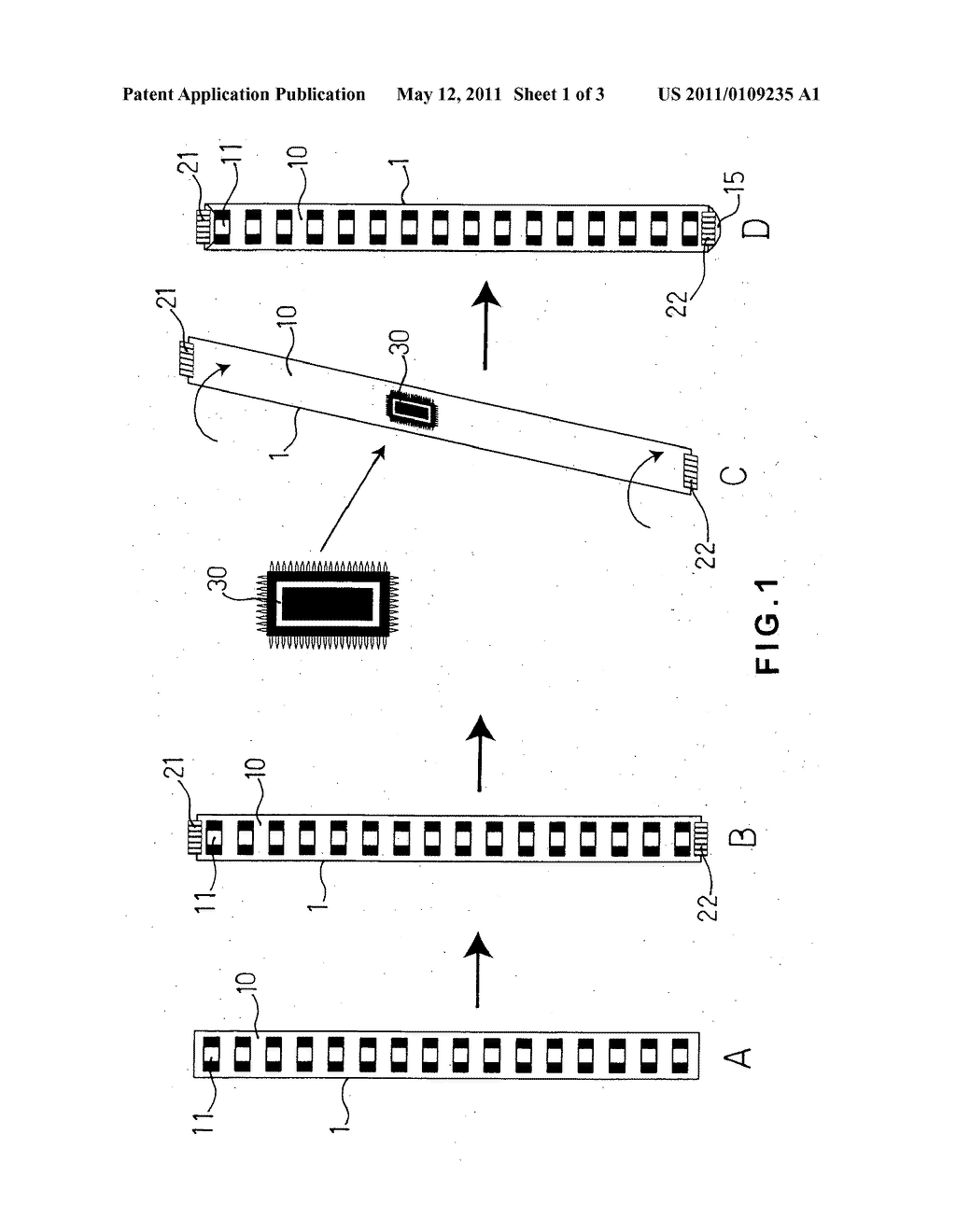 Expandable and controllable LED lighting strip - diagram, schematic, and image 02