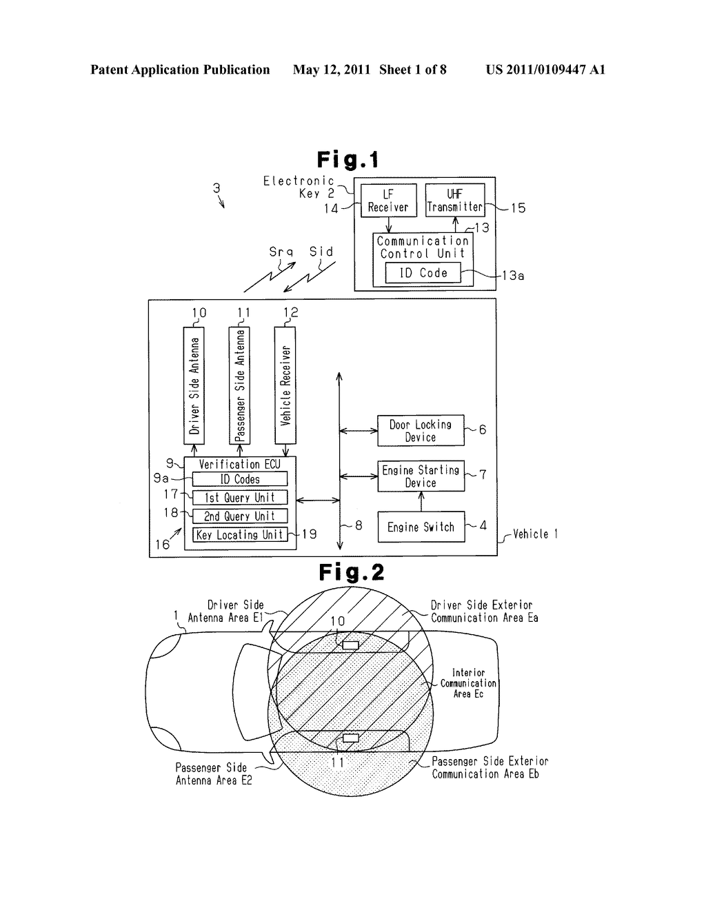 KEY LOCATOR FOR ELECTRONIC KEY SYSTEM - diagram, schematic, and image 02