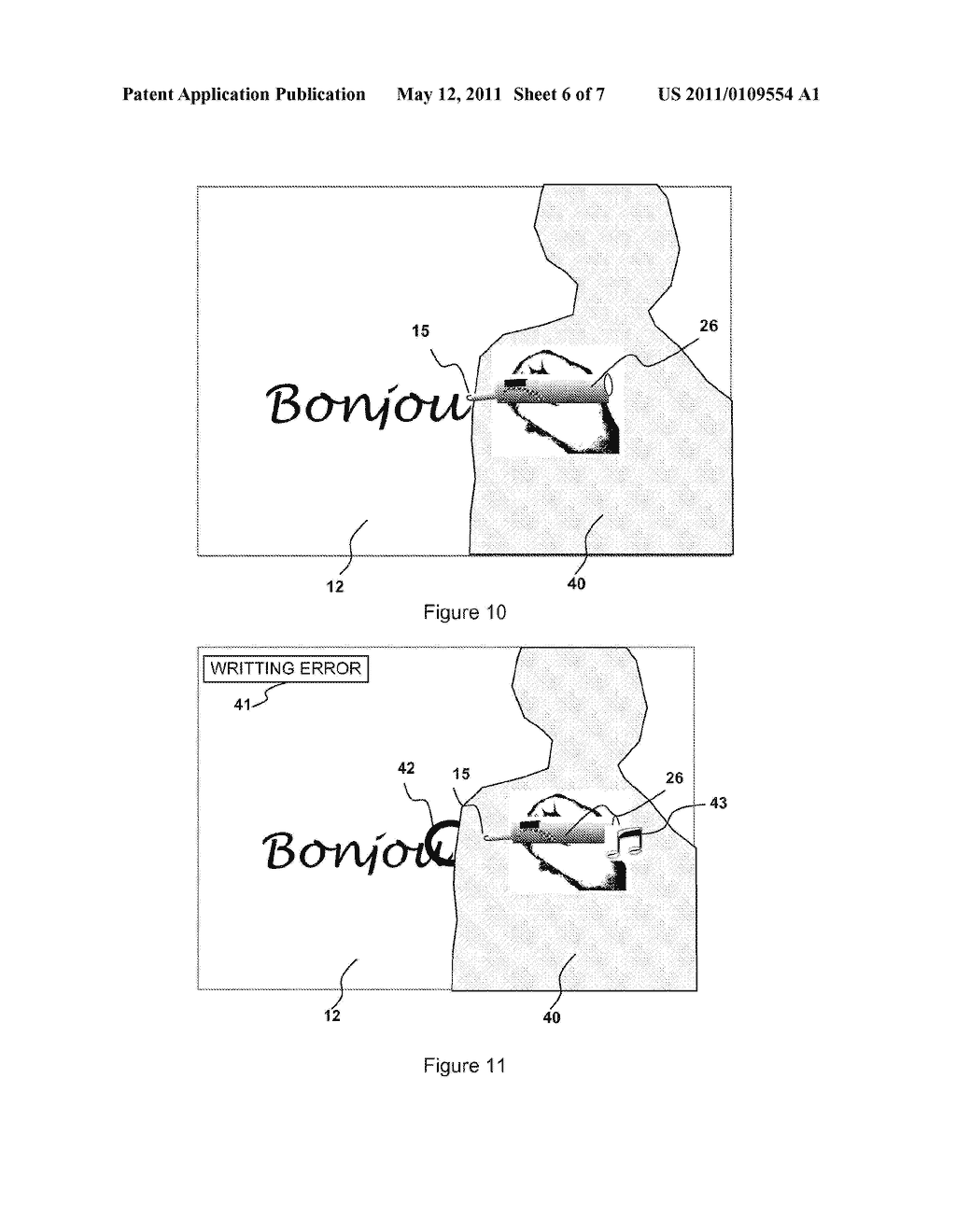 INTERACTIVE DISPLAY DEVICE AND METHOD, USING A DETECTION CAMERA AND OPTICAL POINTER - diagram, schematic, and image 07