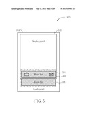 ELECTRONIC DEVICE WITH DYNAMICALLY ADJUSTED TOUCH AREA diagram and image