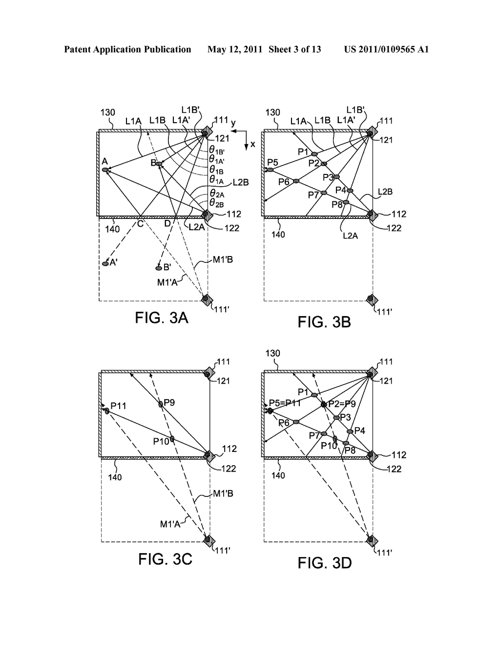 CORDINATE LOCATING METHOD, COORDINATE LOCATING DEVICE, AND DISPLAY APPARATUS COMPRISING THE COORDINATE LOCATING DEVICE - diagram, schematic, and image 04