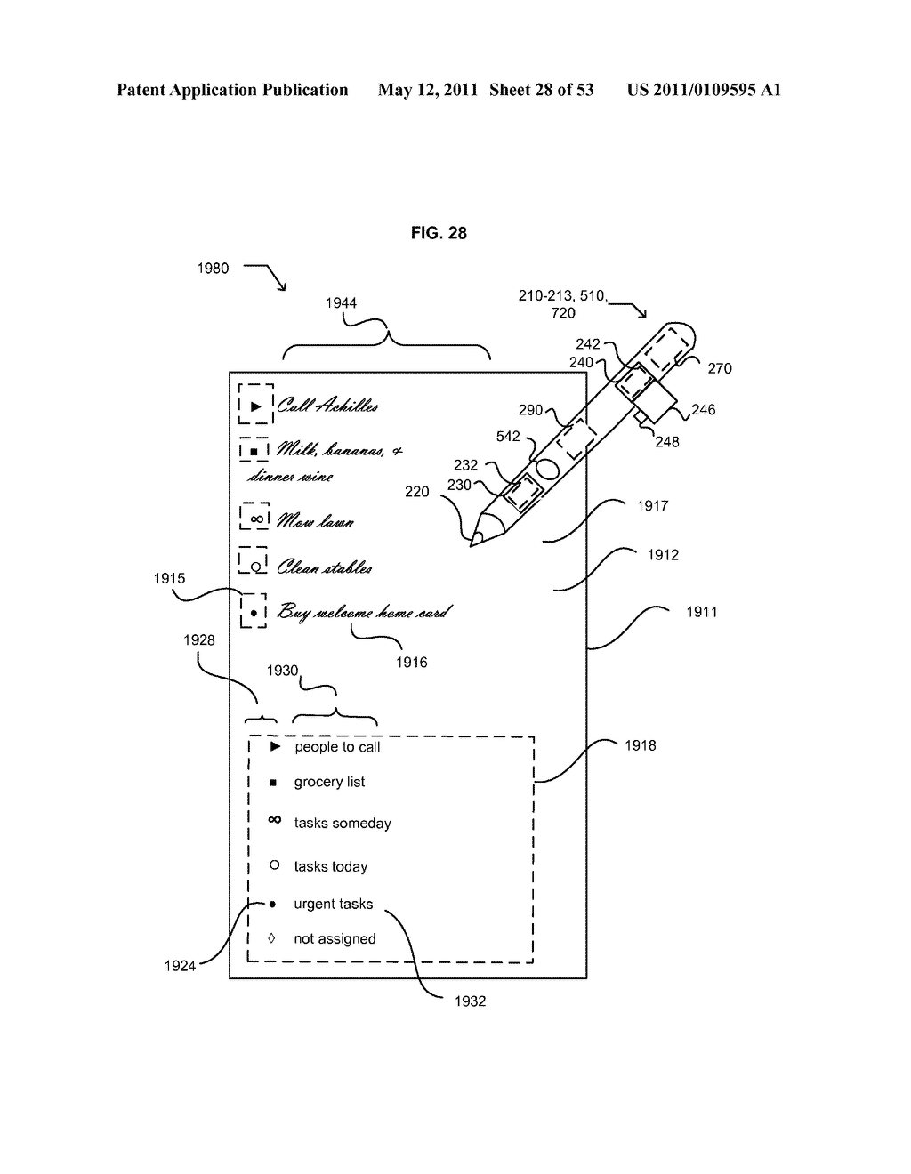 Handwriting Regions Keyed to a Data Receptor - diagram, schematic, and image 29