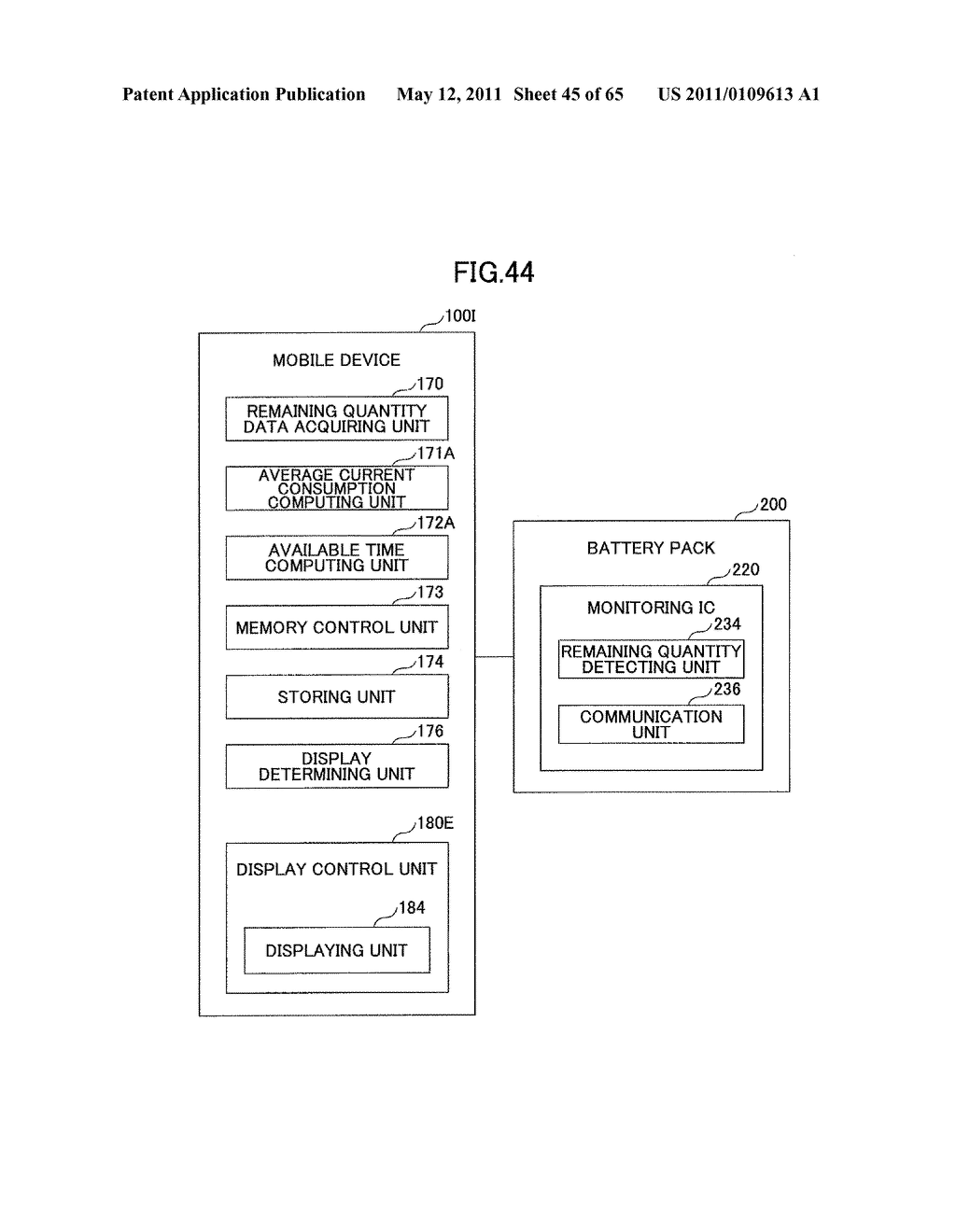 MOBILE DEVICE, BATTERY PACK, SEMICONDUCTOR DEVICE, DISPLAY CONTROL METHOD, AND DISPLAY CONTROL PROGRAM - diagram, schematic, and image 46