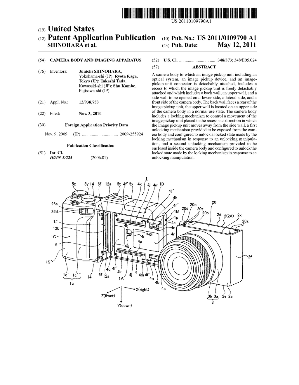 CAMERA BODY AND IMAGING APPARATUS - diagram, schematic, and image 01