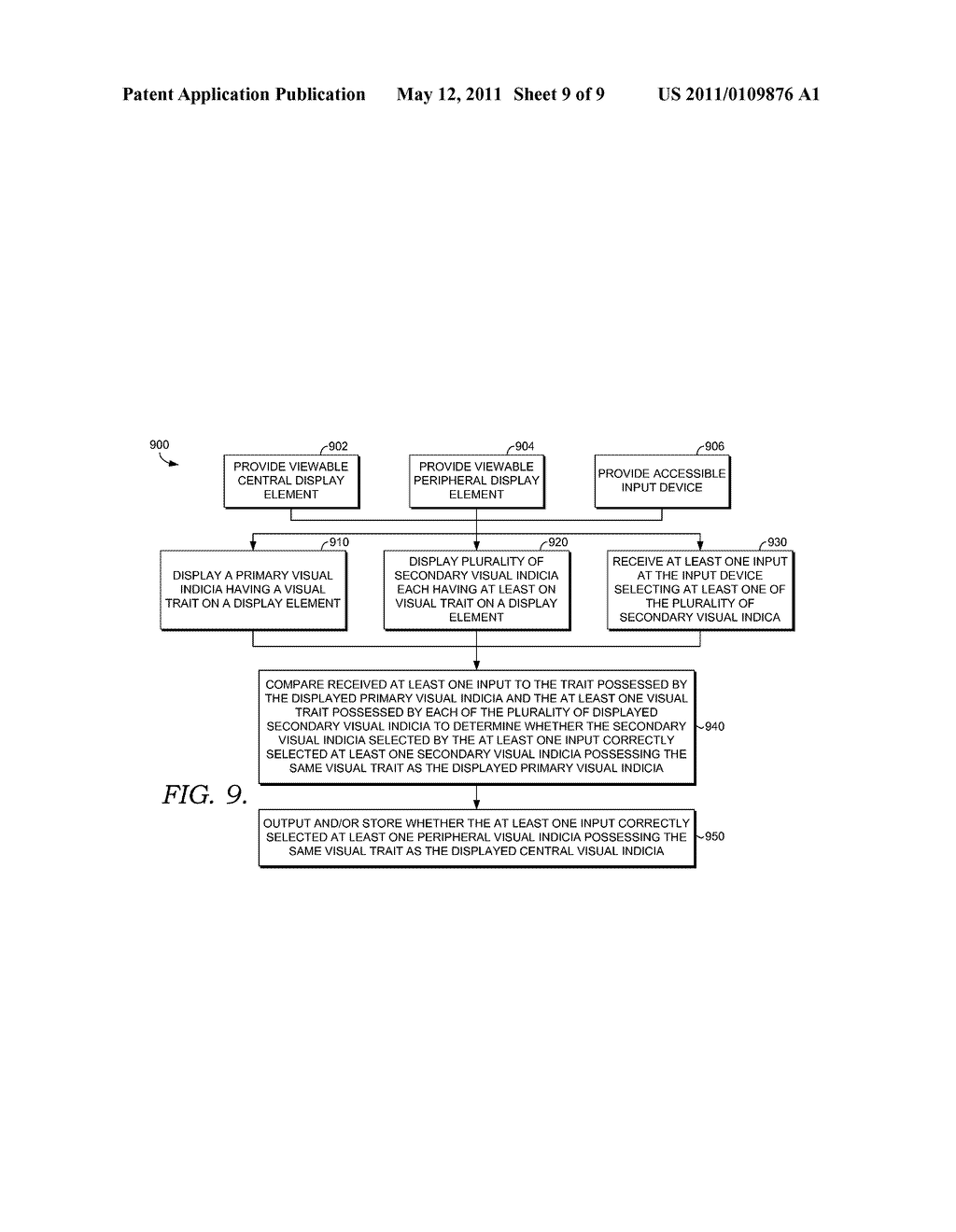 PERIPHERAL VISION TRAINING AND/OR TESTING DURING CENTRAL VISION FIXATION - diagram, schematic, and image 10