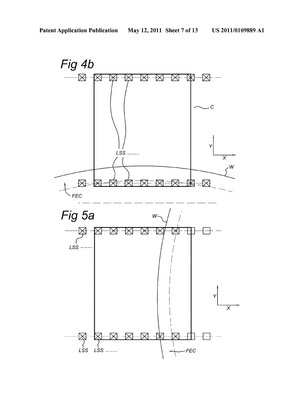 METHOD FOR POSITIONING A TARGET PORTION OF A SUBSTRATE WITH RESPECT TO A FOCAL PLANE OF A PROJECTION SYSTEM - diagram, schematic, and image 08
