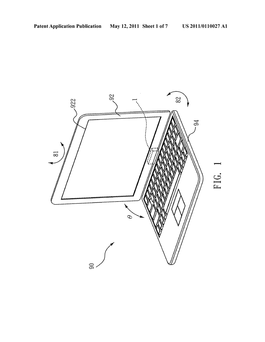 Rotation Angle Limitation Device and Portable Electronic Device Having The Same - diagram, schematic, and image 02