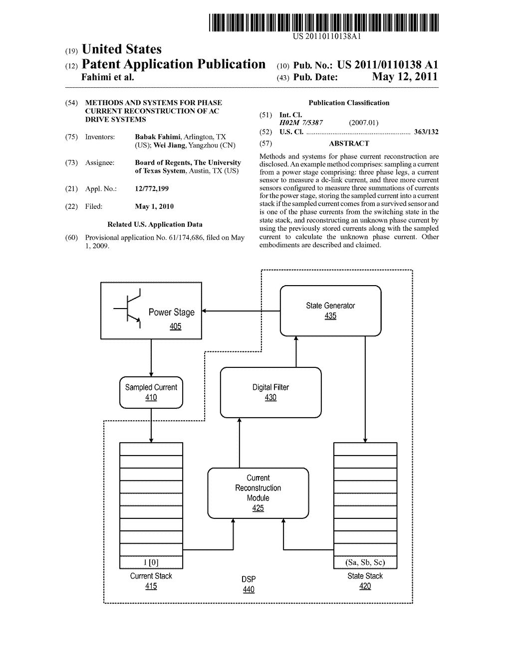 Methods and Systems for Phase Current Reconstruction of AC Drive Systems - diagram, schematic, and image 01