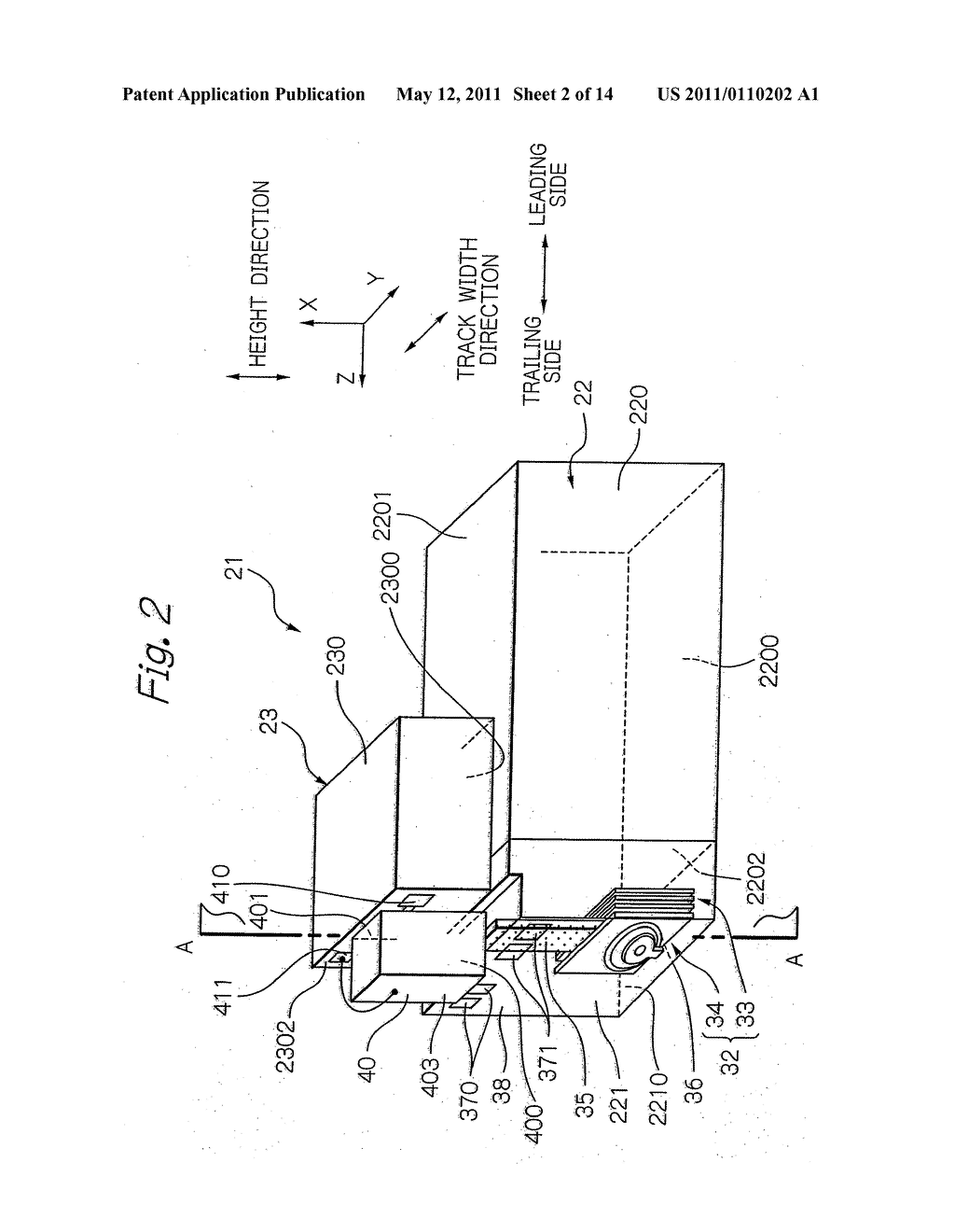 Thermally-Assisted Magnetic Recording Head Comprising Near-Field Optical Device with Propagation Edge - diagram, schematic, and image 03
