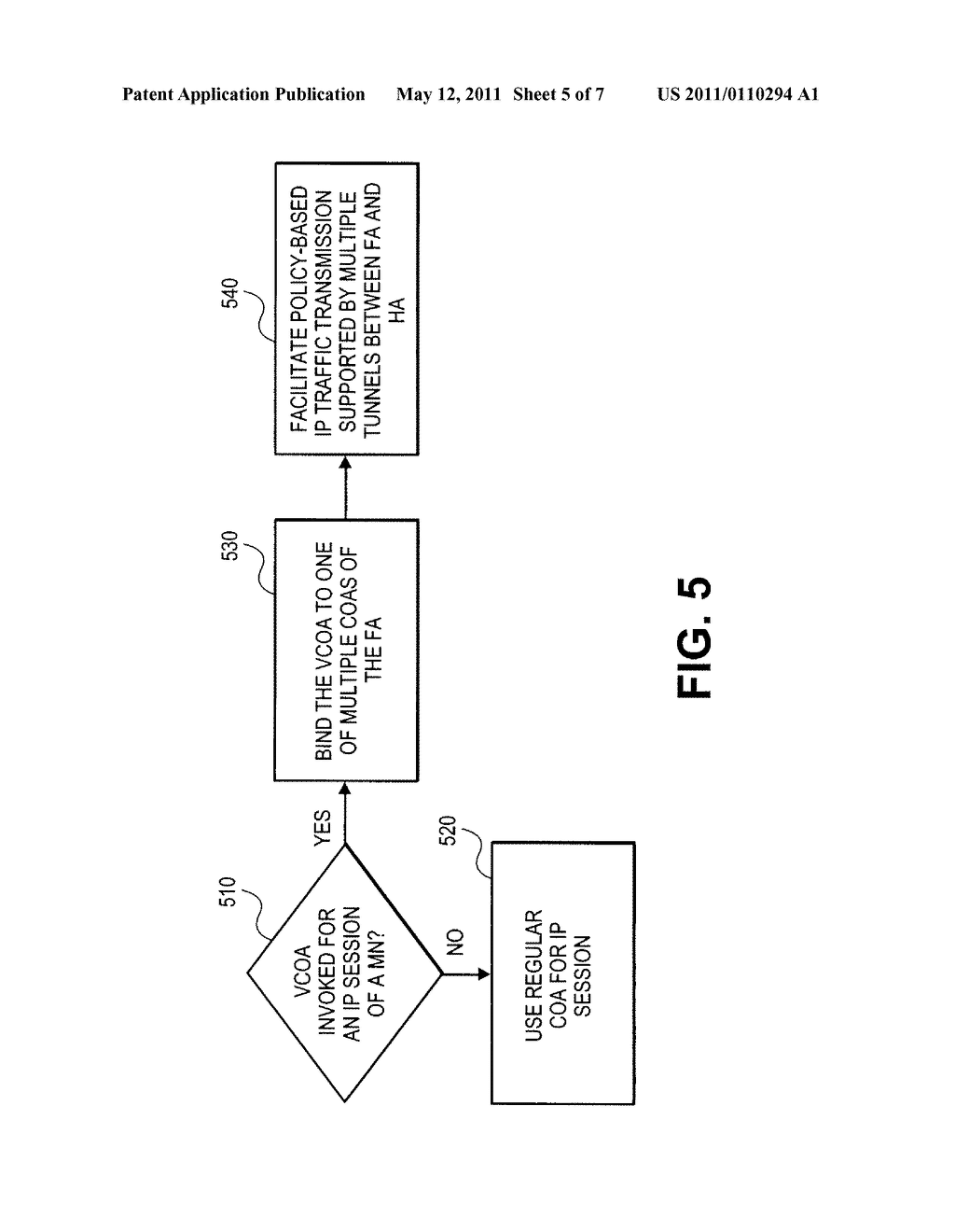 VIRTUAL CARE-OF ADDRESS FOR MOBILE IP (Internet Protocol) - diagram, schematic, and image 06