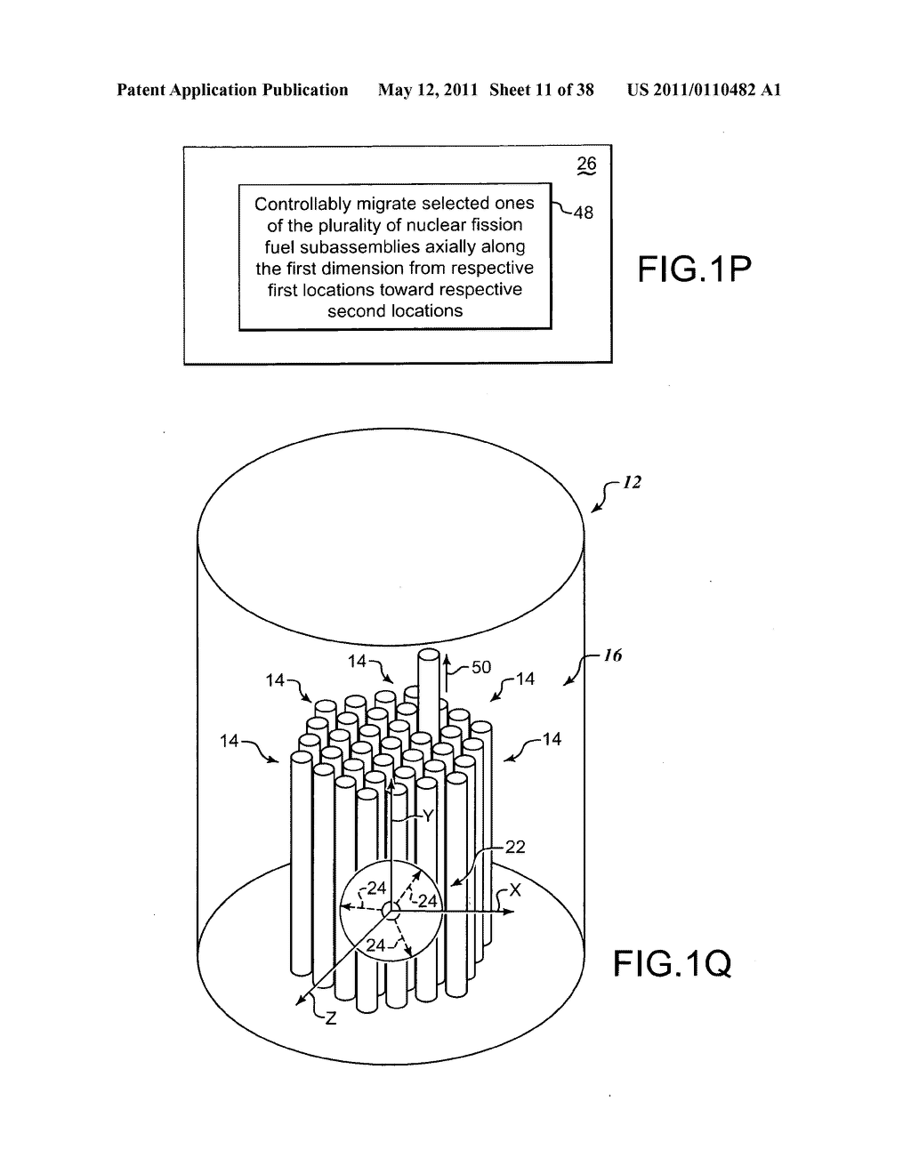 Methods and systems for migrating fuel assemblies in a nuclear fission reactor - diagram, schematic, and image 12