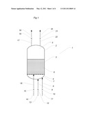 METHOD OF CONVERTING A RAW MATERIAL STREAM INTO A PRODUCT STREAM USING A FLUIDIZED BED AND APPARATUS FOR USE IN SAID METHOD diagram and image