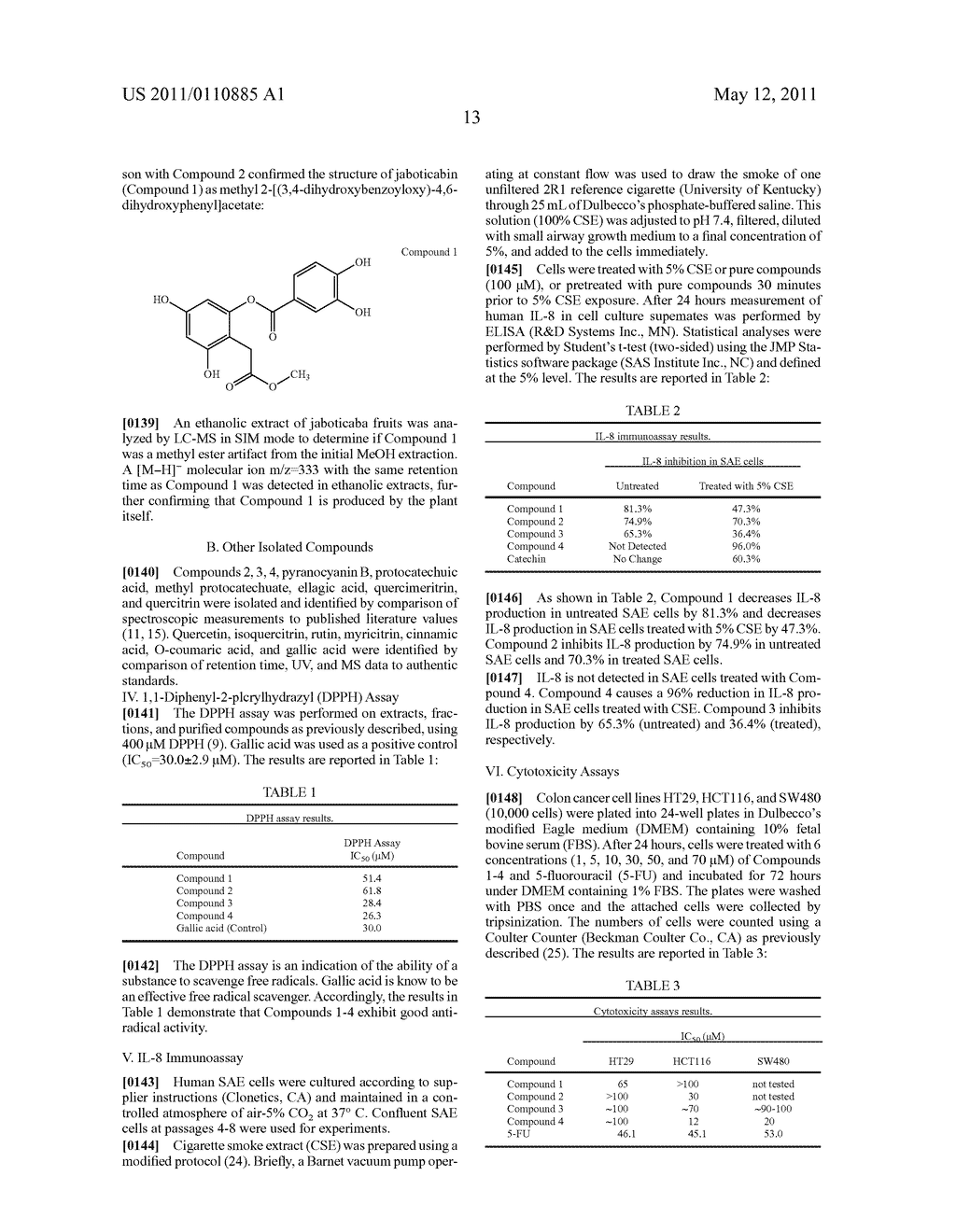 Bioactive Depside and Anthocyanin Compounds, Compositions, and Methods of Use - diagram, schematic, and image 14