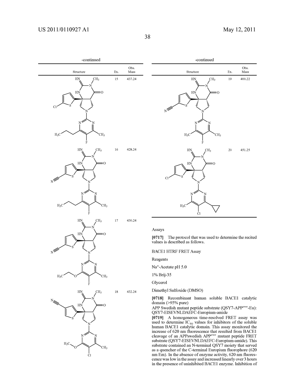 THIOPHENYL-SUBSTITUTED 2-IMINO-3-METHYL PYRROLO PYRIMIDINONE COMPOUNDS AS BACE-1 INHIBITORS, COMPOSITIONS, AND THEIR USE - diagram, schematic, and image 39