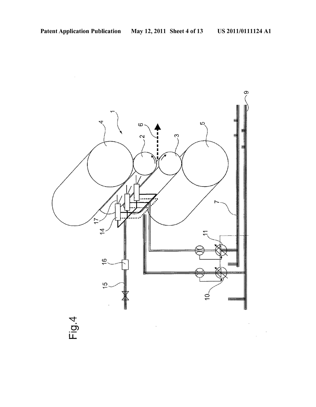 METHOD AND DEVICE FOR LUBRICATING ROLLERS AND A ROLLED STRIP OF A ROLLING STAND - diagram, schematic, and image 05