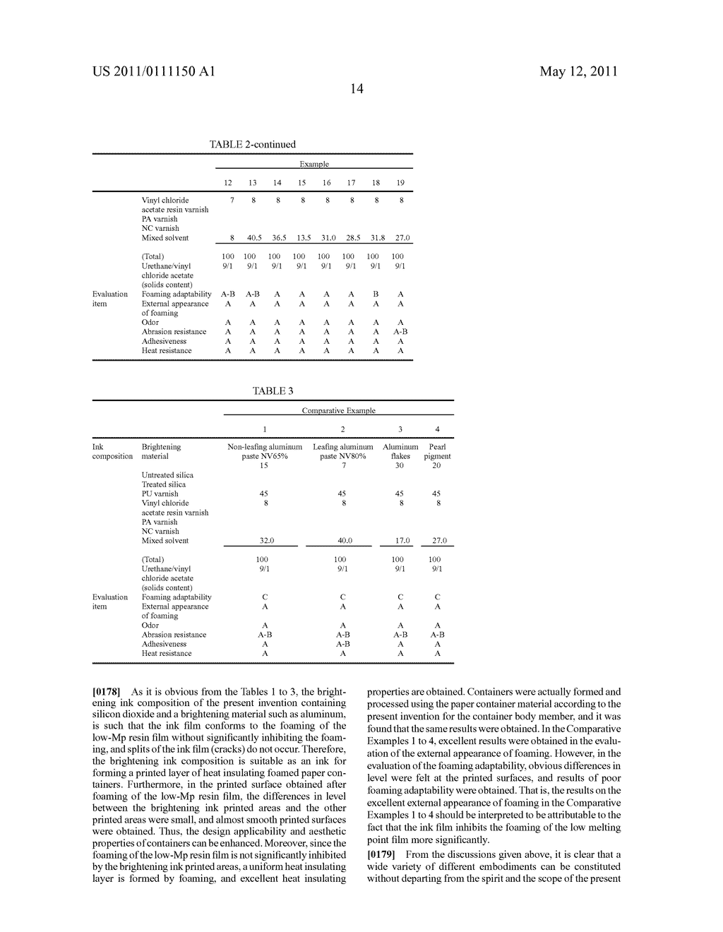 BRIGHTENING INK COMPOSITION FOR PRINTING, PAPER CONTAINER MATERIAL USING THE BRIGHTENING INK COMPOSITION, AND HEAT INSULATING FOAMED PAPER CONTAINER - diagram, schematic, and image 17