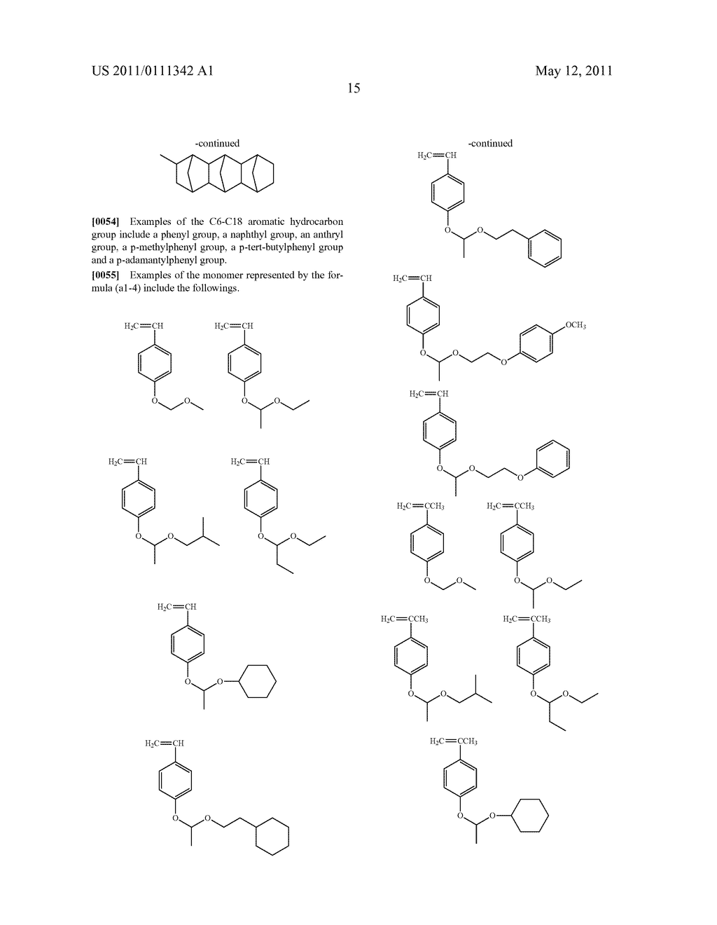 PHOTORESIST COMPOSITION - diagram, schematic, and image 16