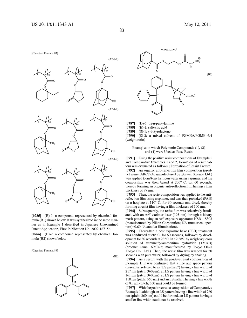 POSITIVE RESIST COMPOSITION AND METHOD OF FORMING RESIST PATTERN - diagram, schematic, and image 85