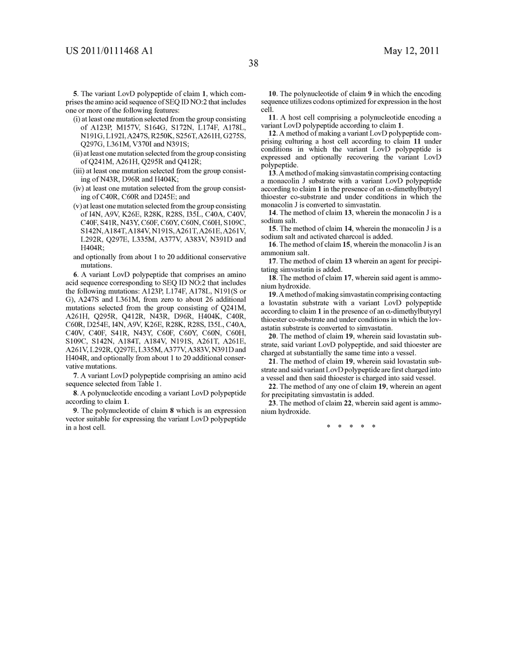 VARIANT LOVD POLYPEPTIDES AND THEIR USES - diagram, schematic, and image 42