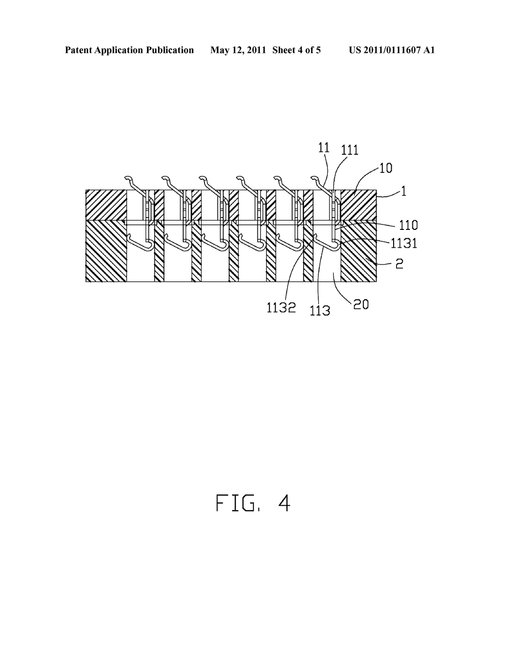 CONTACT TERMINAL HAVING FOOTHOLD ARRANGEMENT CAPABLE OF INTERLOCKING VIA OF PRINTED CIRCUIT BOARD - diagram, schematic, and image 05