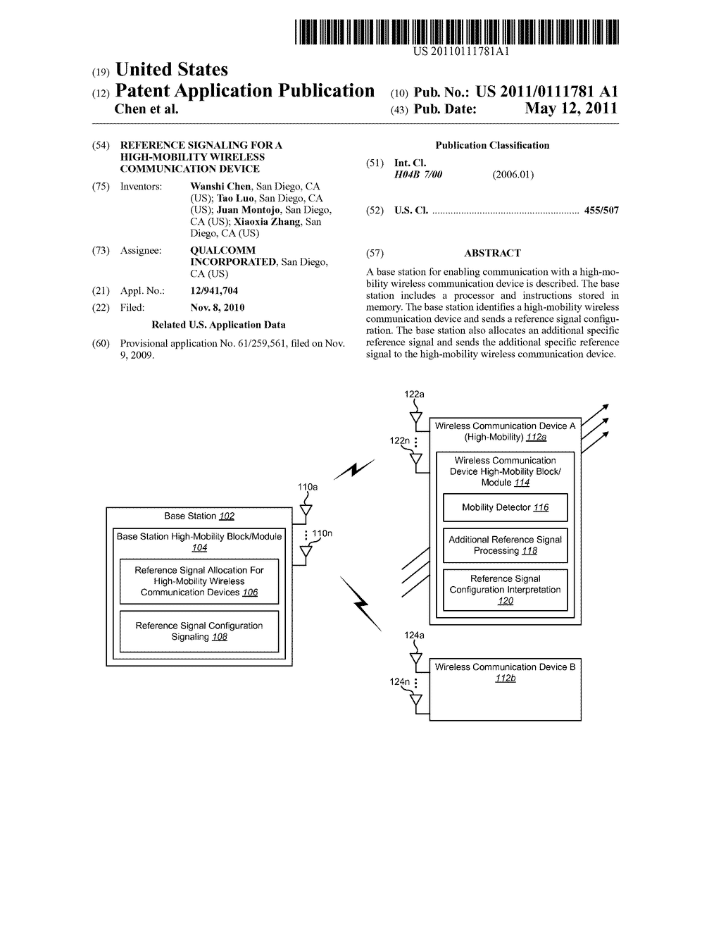 REFERENCE SIGNALING FOR A HIGH-MOBILITY WIRELESS COMMUNICATION DEVICE - diagram, schematic, and image 01