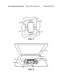 End-User Platform Having an Integral Basin to Operationally and Physically Receive a Portable Cellular-Telephony Transceiver diagram and image