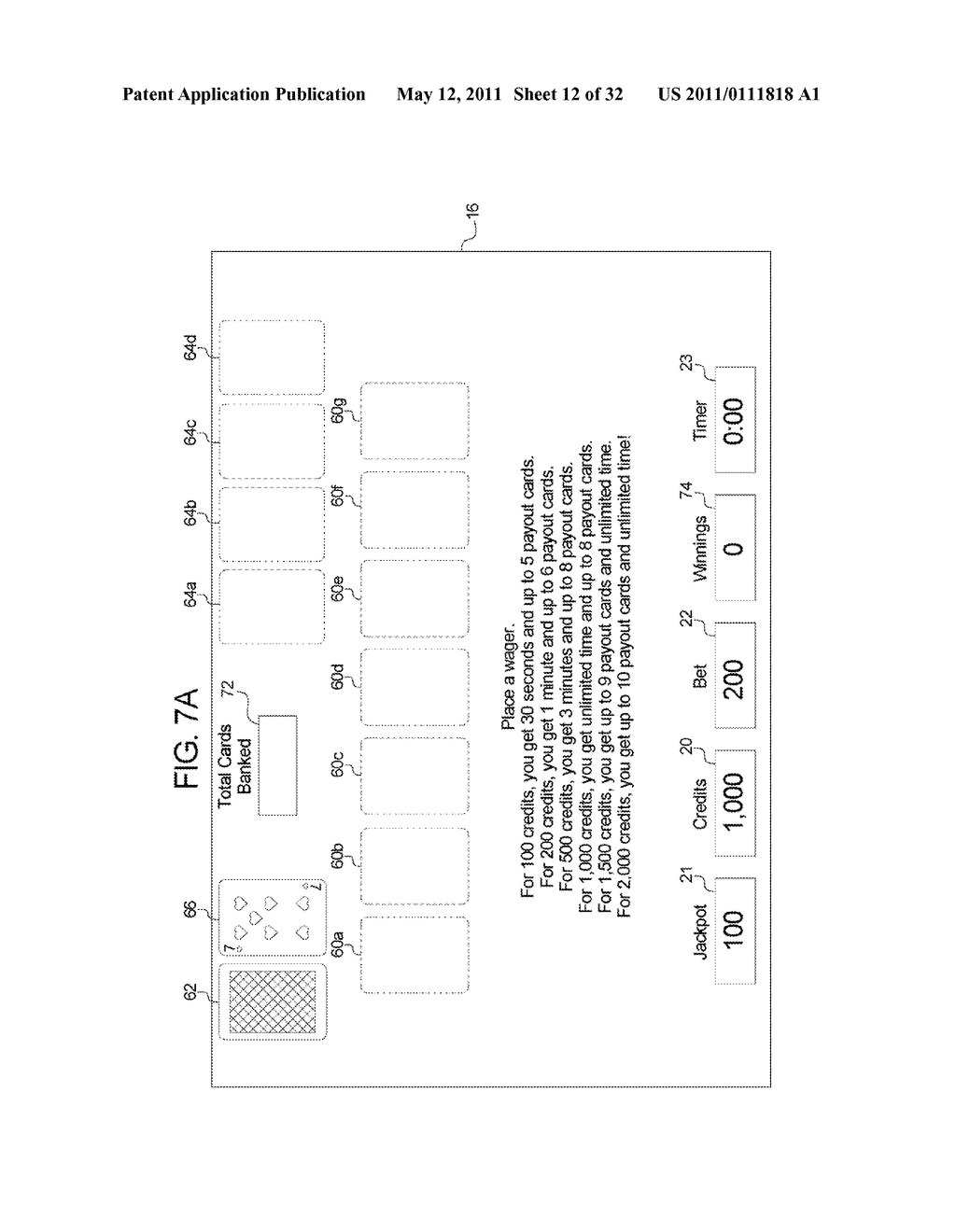 GAMING SYSTEM, GAMING DEVICE AND METHOD FOR PROVIDING A GAME HAVING A DYNAMIC AWARD SCHEME - diagram, schematic, and image 13