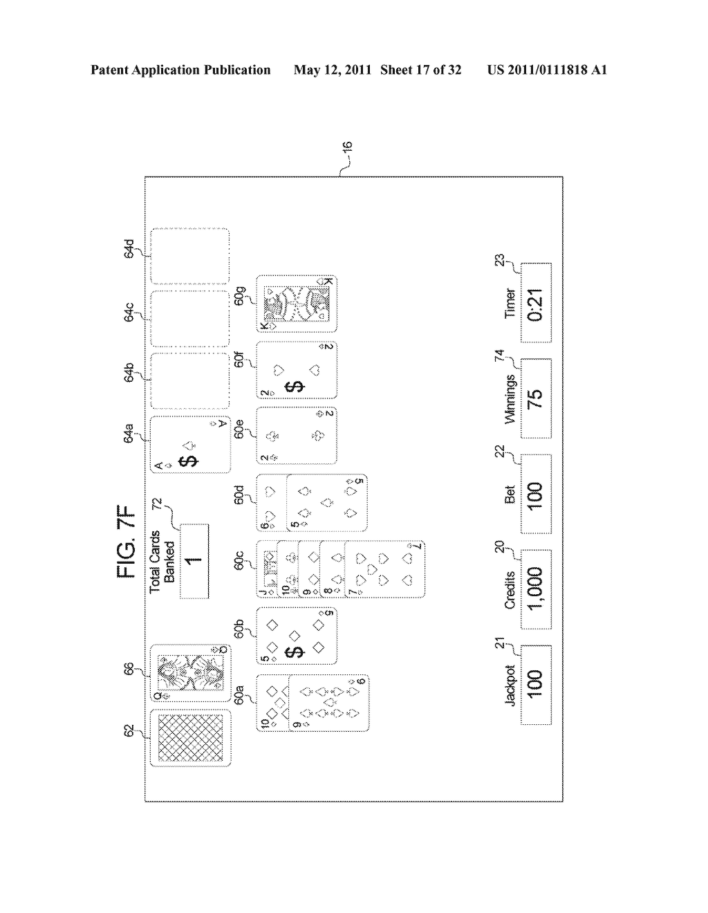 GAMING SYSTEM, GAMING DEVICE AND METHOD FOR PROVIDING A GAME HAVING A DYNAMIC AWARD SCHEME - diagram, schematic, and image 18