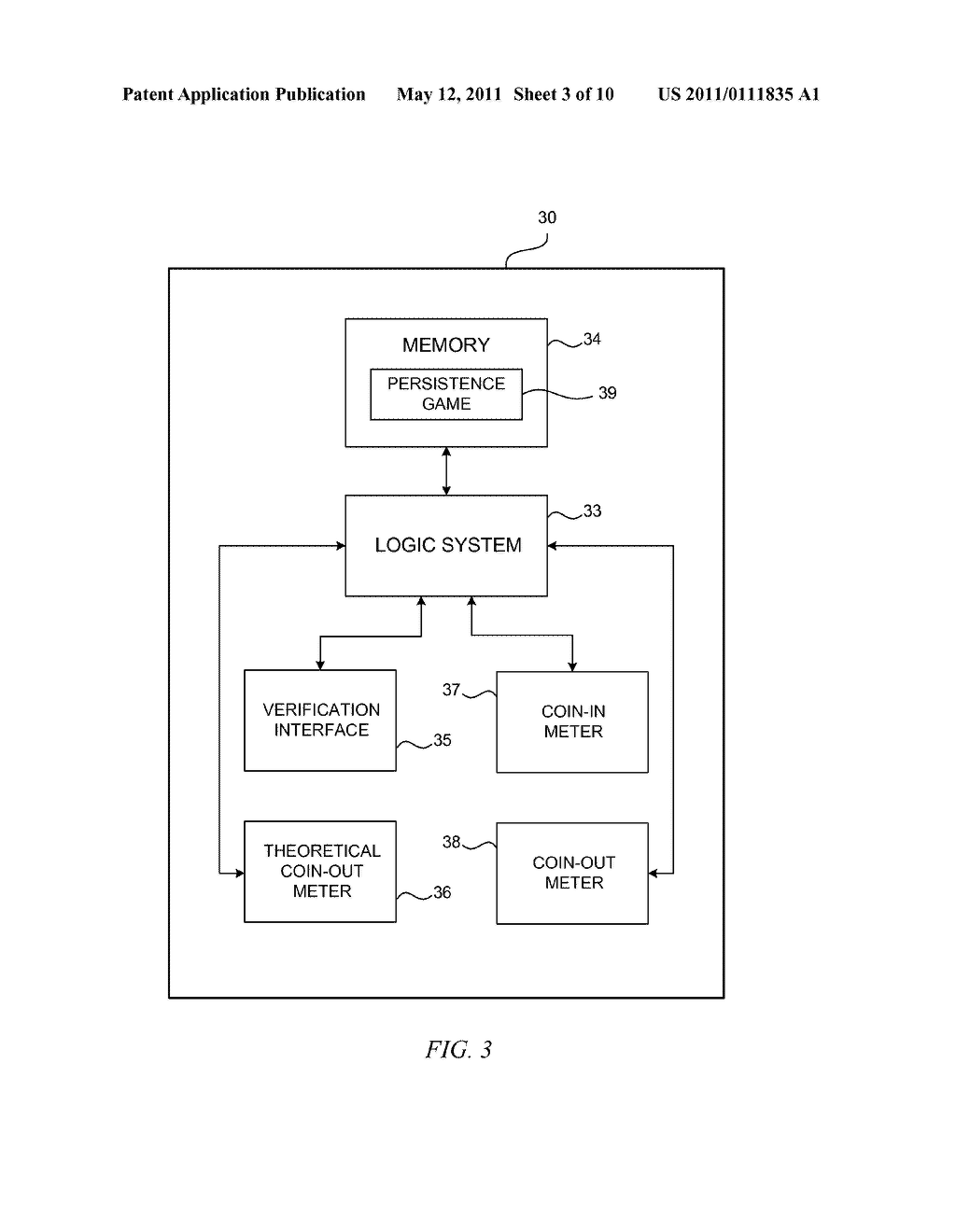 RECONCILING PAYBACK PERCENTAGE OF A GAMING DEVICE WITH TRANSFERABLE RETURN - diagram, schematic, and image 04