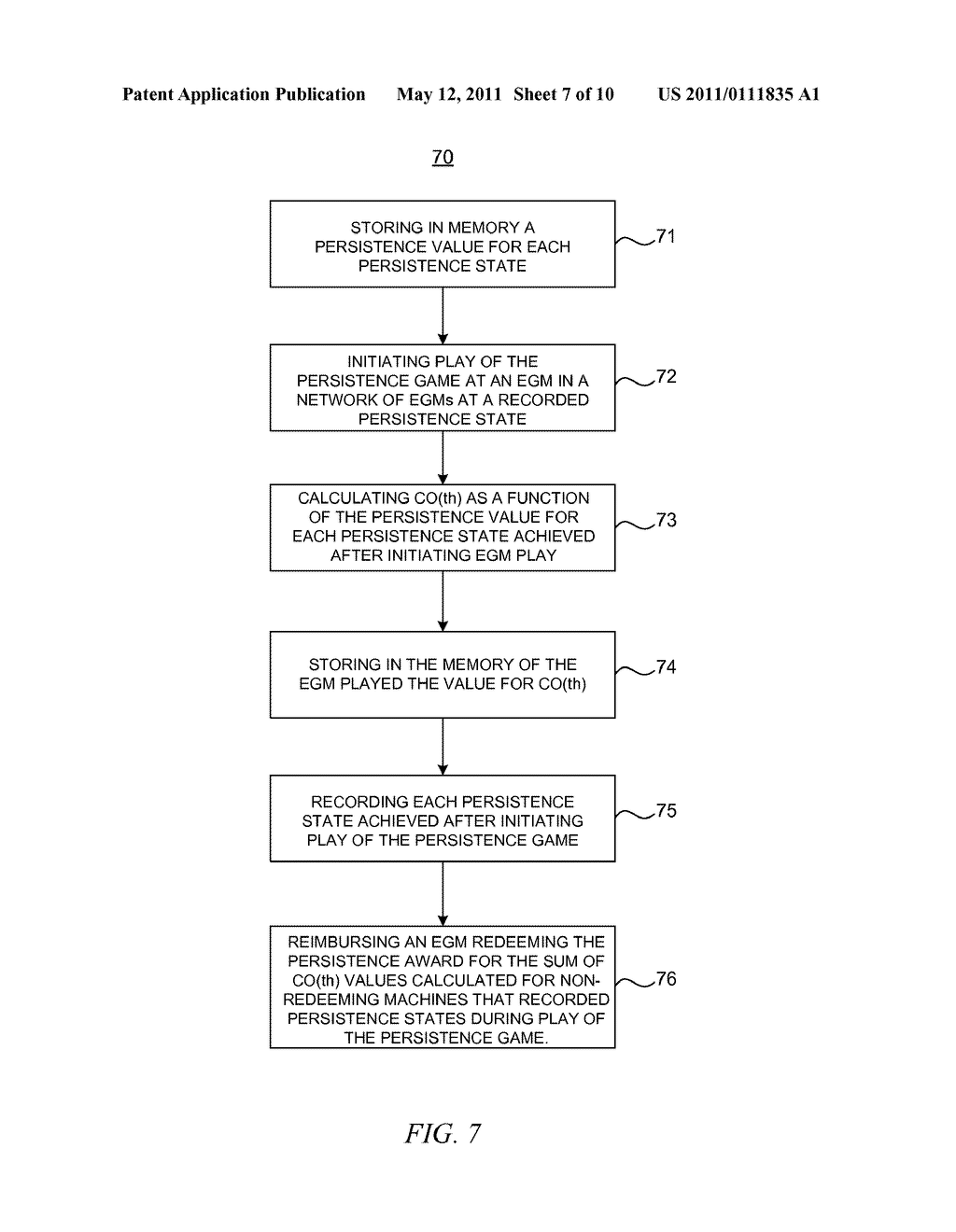 RECONCILING PAYBACK PERCENTAGE OF A GAMING DEVICE WITH TRANSFERABLE RETURN - diagram, schematic, and image 08