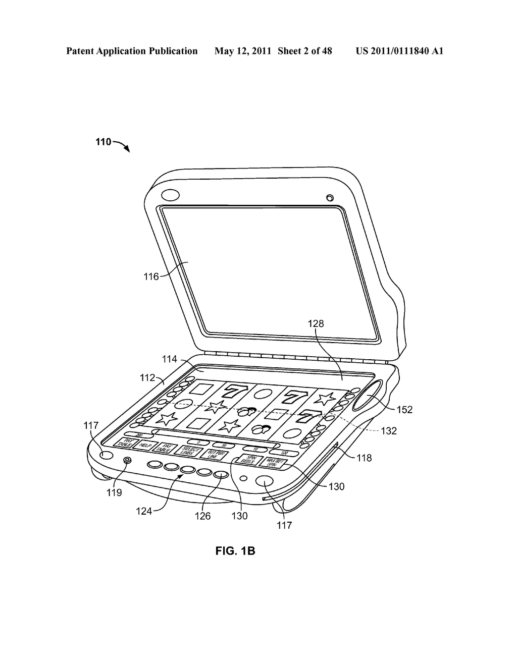 Methods of Receiving Electronic Wagers in a Wagering Game Via a Handheld Electronic Wager Input Device - diagram, schematic, and image 03