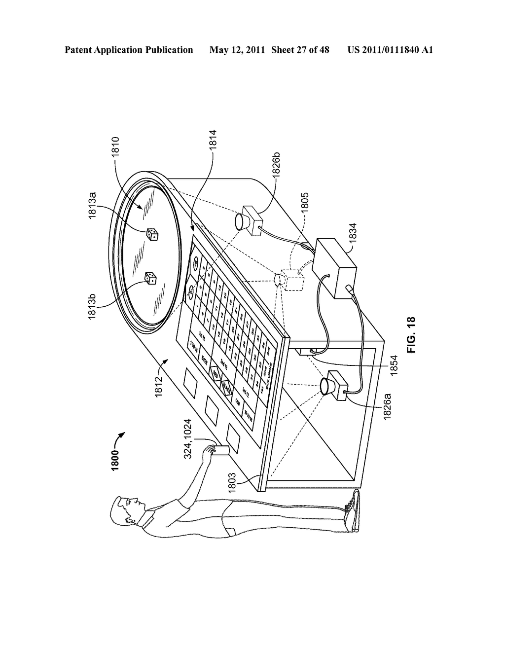 Methods of Receiving Electronic Wagers in a Wagering Game Via a Handheld Electronic Wager Input Device - diagram, schematic, and image 28