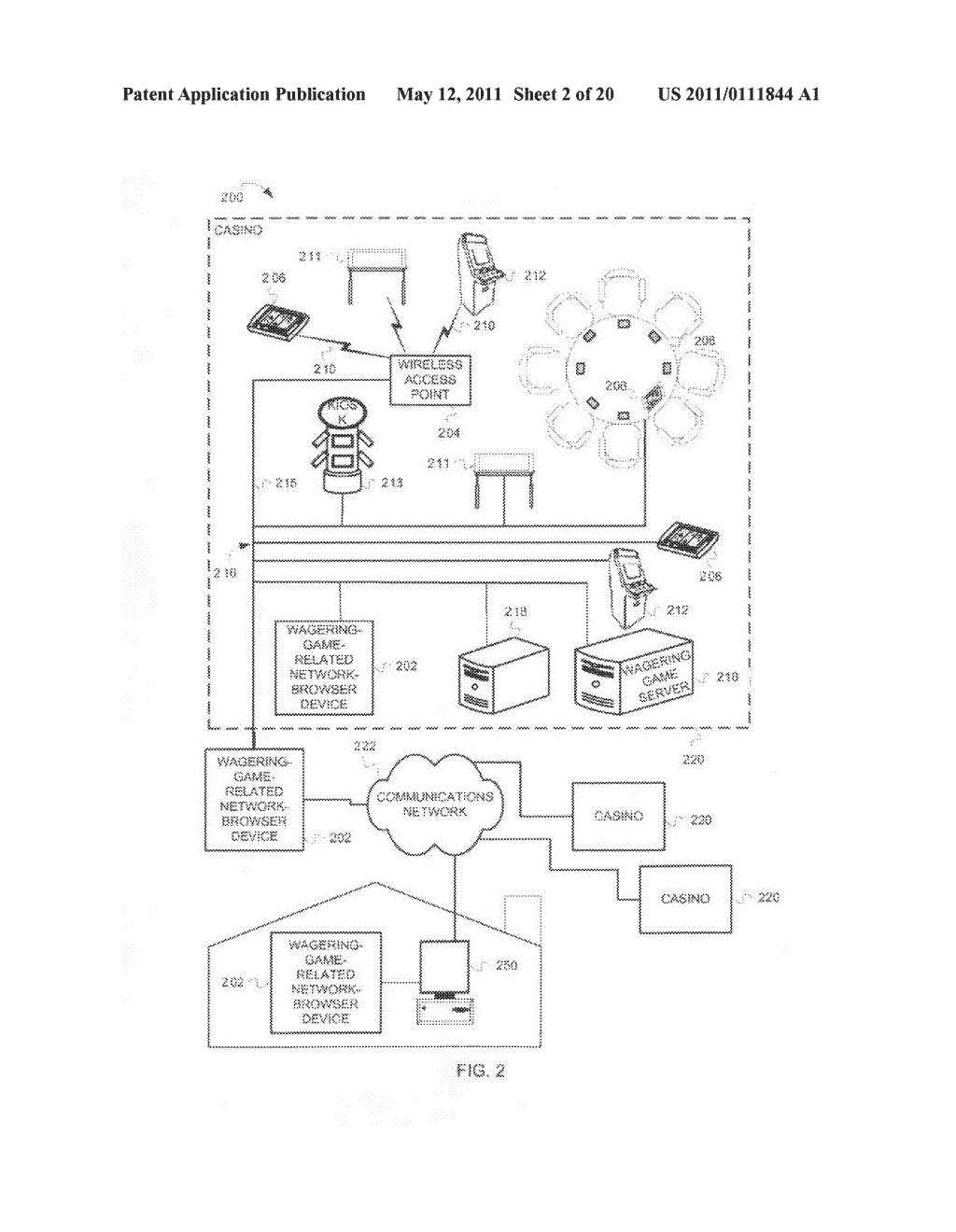 PRESENTING AND CONTROLLING PROGRESSIVE WAGERING GAME INFORMATION - diagram, schematic, and image 03