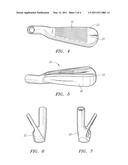 GOLF CLUB HEAD WITH GROOVES diagram and image