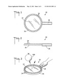 Device for playing with a water balloon and method of use diagram and image