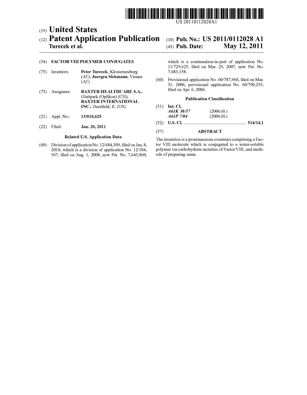 FACTOR VIII POLYMER CONJUGATES - diagram, schematic, and image 01