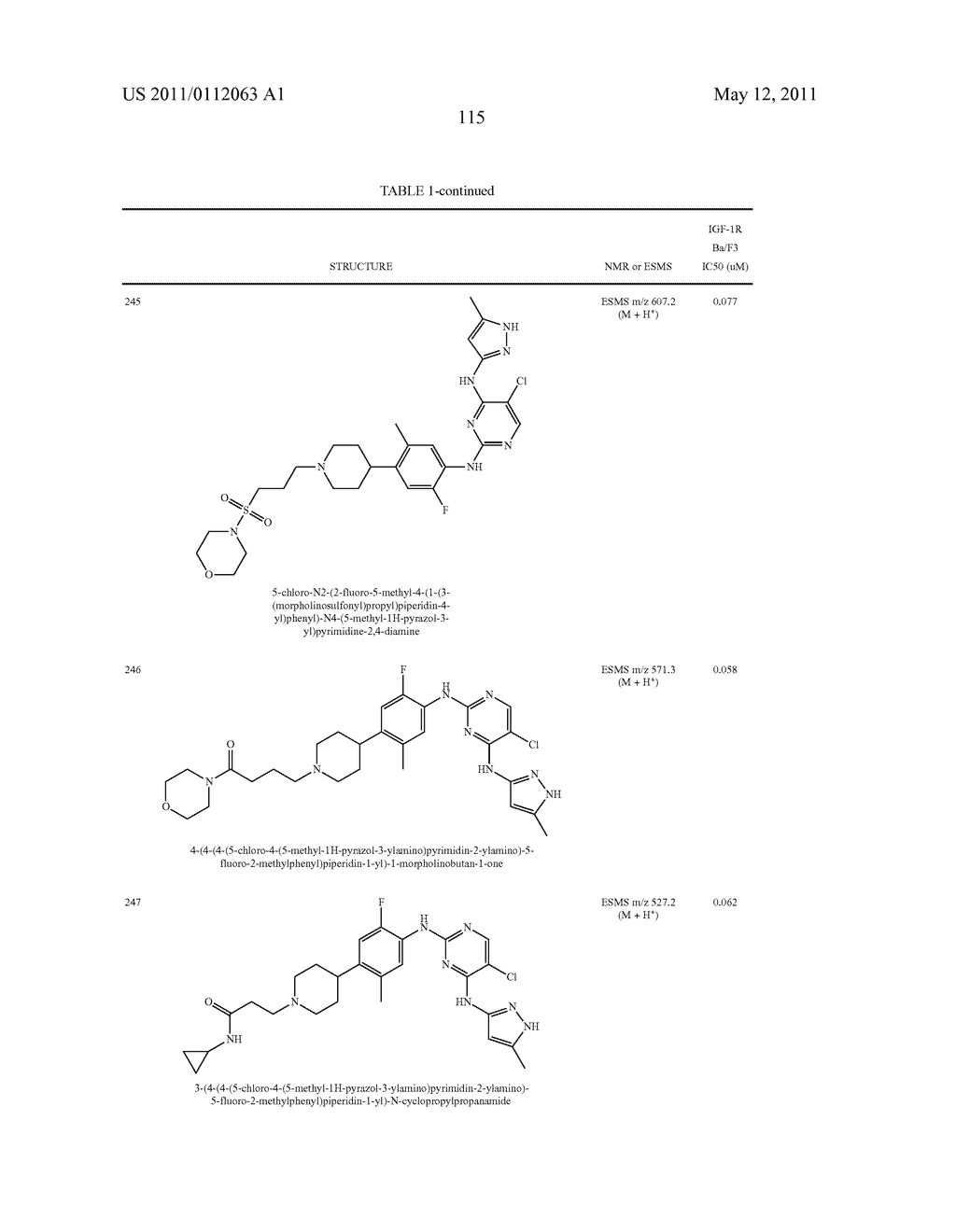 PYRIMIDINE DERIVATIVES AS KINASE INHIBITORS - diagram, schematic, and image 116