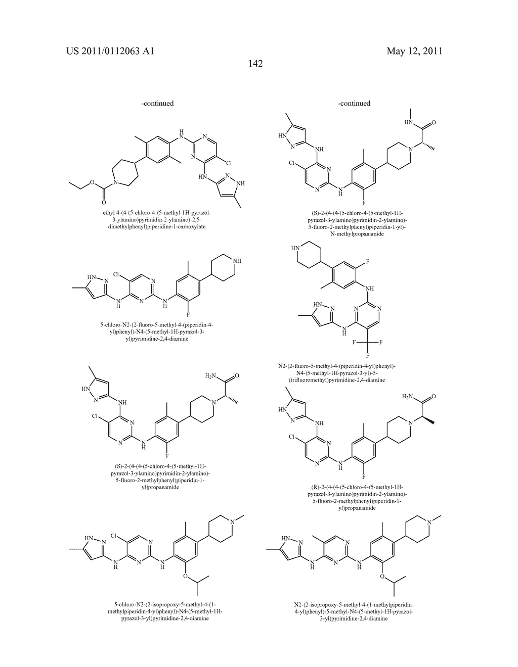 PYRIMIDINE DERIVATIVES AS KINASE INHIBITORS - diagram, schematic, and image 143