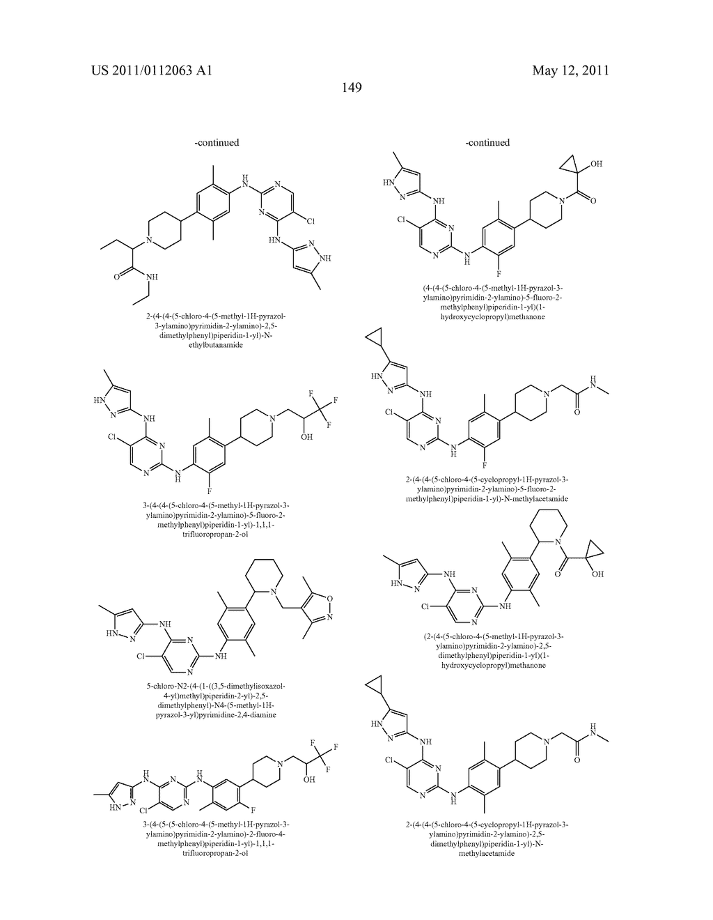 PYRIMIDINE DERIVATIVES AS KINASE INHIBITORS - diagram, schematic, and image 150